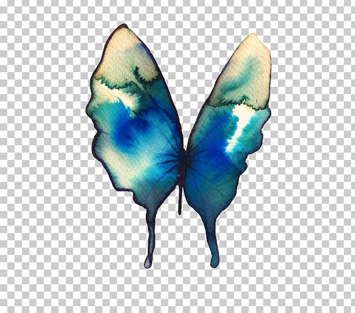 Butterfly Watercolor Painting Drawing Turquoise PNG, Clipart, Art, Arthropod, Azure, Blue, Butterfly Free PNG Download
