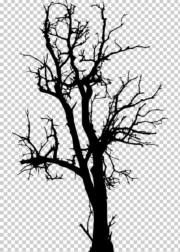 Twig Tree Silhouette PNG, Clipart, Black And White, Branch, Dead Tree, Flora, Flower Free PNG Download