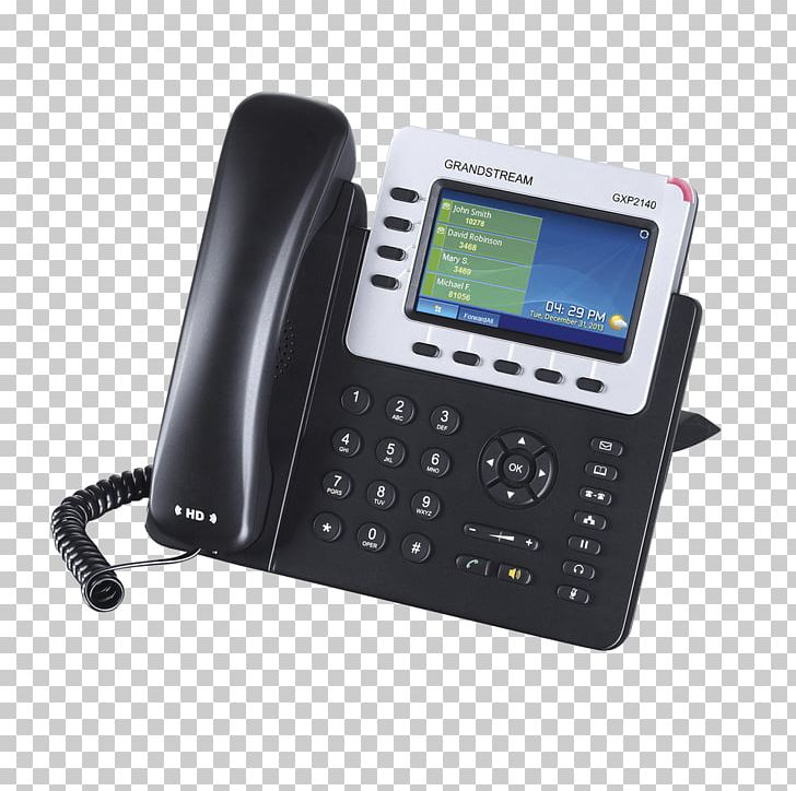 Grandstream Networks VoIP Phone Grandstream GXP2140 Telephone Voice Over IP PNG, Clipart, Answering Machine, Caller Id, Communication, Conference Call, Electronics Free PNG Download