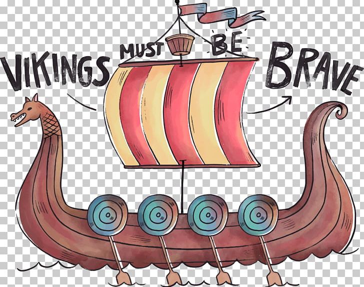 Viking Ships Longship PNG, Clipart, Business Ship, Canvas, Cartoon, Creative Painting, Hand Painted Free PNG Download