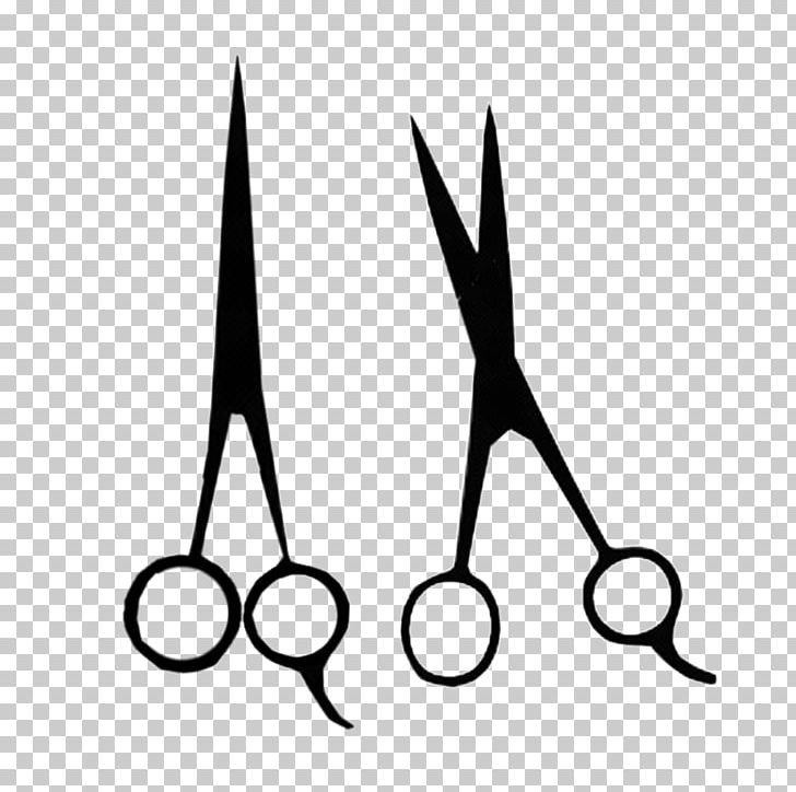 Dincer Cutting Cape- Black and White barbershop scissor and comb design