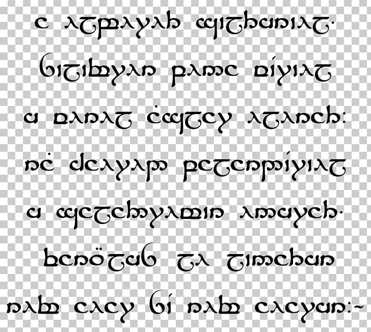 Quenya A Elbereth Gilthoniel Sindarin Varda The Lord Of The Rings PNG, Clipart, Angle, Area, Black And White, Black Speech, English Free PNG Download