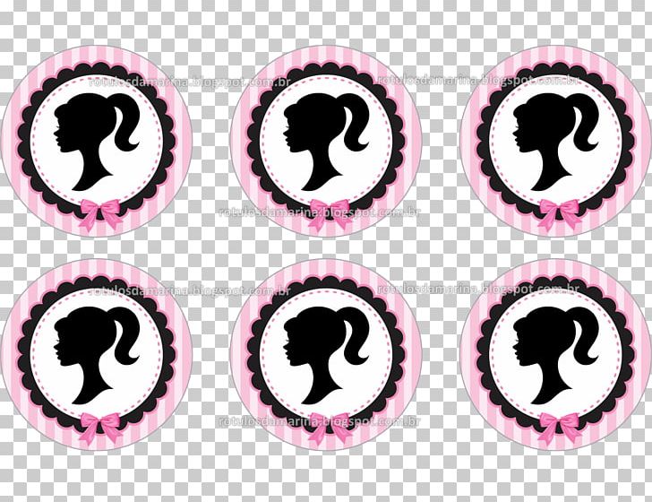 Barbie Label Cupcake Black Pink PNG, Clipart, Adhesive, Art, Barbie, Black, Bottle Free PNG Download