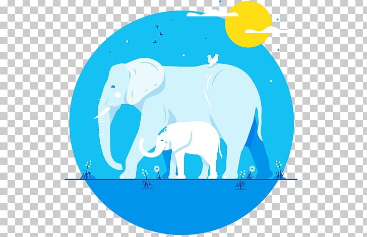 Indian Elephant African Elephant Illustration Elephants PNG, Clipart, African Elephant, Area, Blue, Character, Circle Free PNG Download