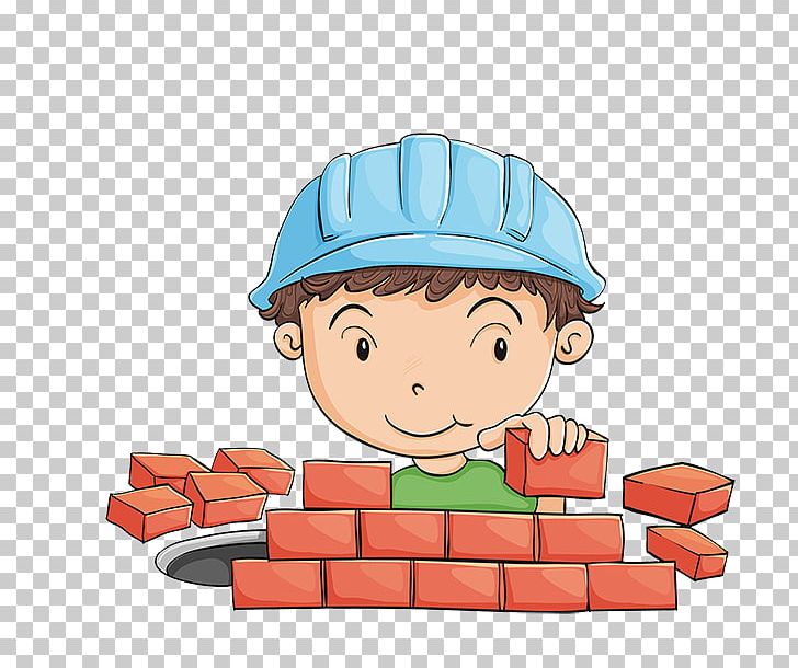 Building Cartoon Illustration PNG, Clipart, Blue, Boy, Cartoon Characters,  Child, Construction Worker Free PNG Download