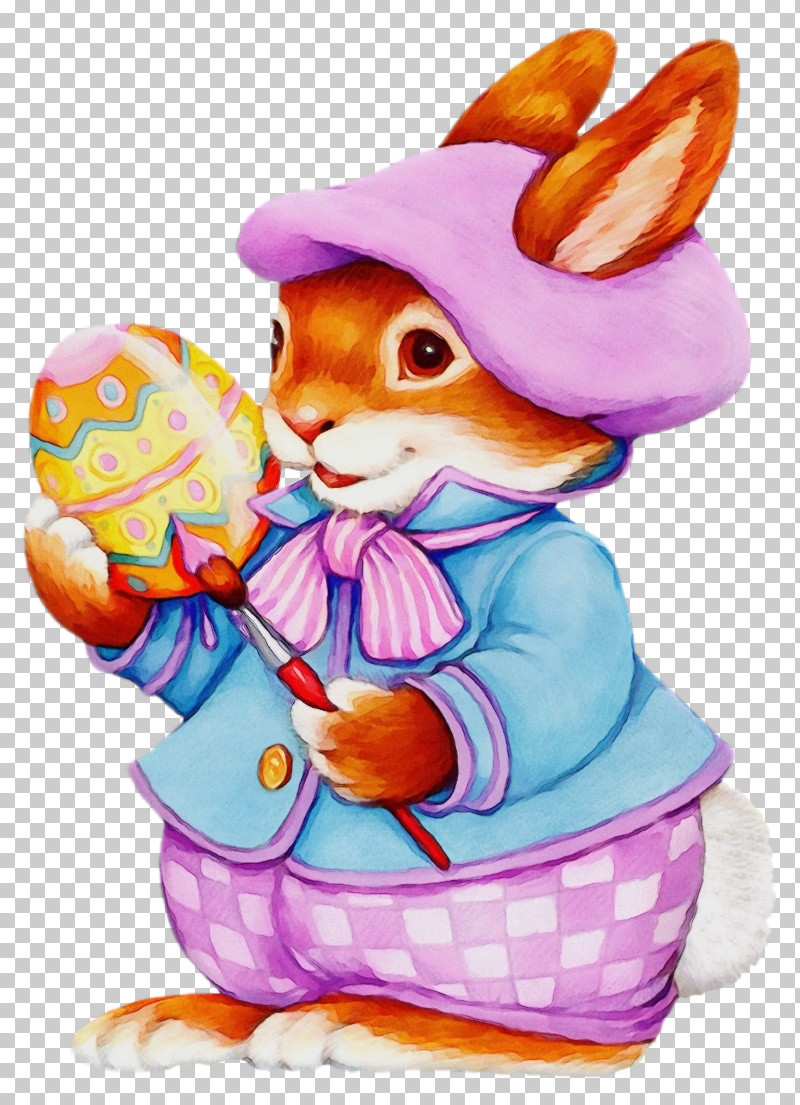 Easter Bunny PNG, Clipart, Easter Bunny, Figurine, Paint, Watercolor, Wet Ink Free PNG Download
