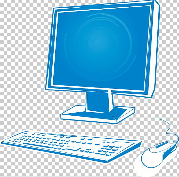 Computer Monitor Blue Icon PNG, Clipart, Blue, Color, Computer, Computer Monitor Accessory, Computer Network Free PNG Download