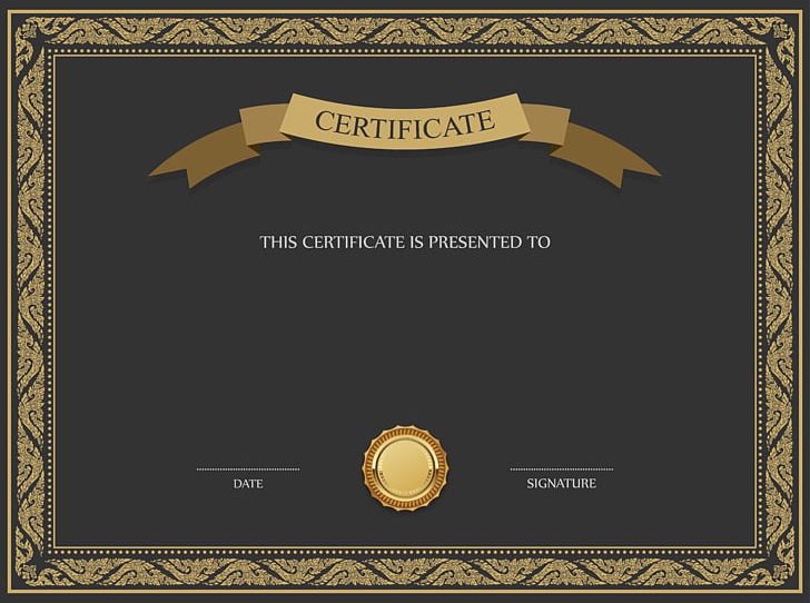 Academic Certificate Template PNG, Clipart, Academic Certificate, Black And Brown, Brand, Cdr, Certificates Free PNG Download