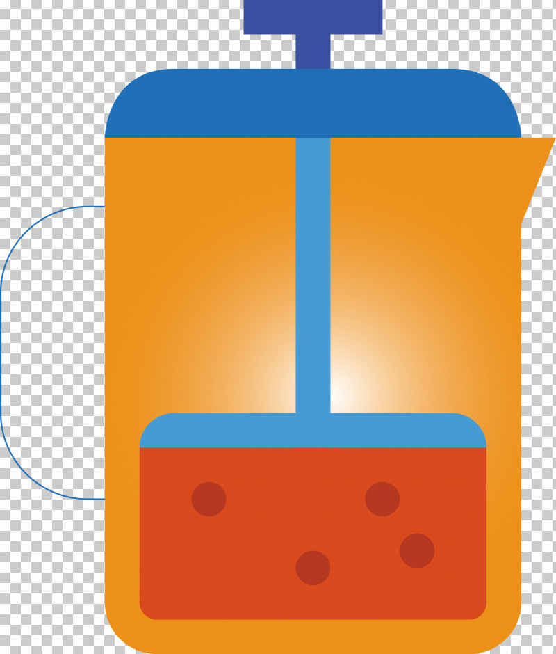 French Press PNG, Clipart, French Press, Line, Orange Free PNG Download