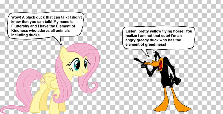 Daffy Duck Fluttershy Horse PNG, Clipart, Angry Duck, Animal Figure, Animals, Area, Art Free PNG Download