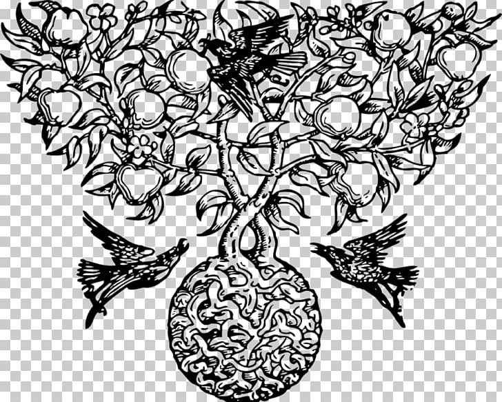 Tree Art PNG, Clipart, Apple, Art, Artwork, Black And White, Branch Free PNG Download