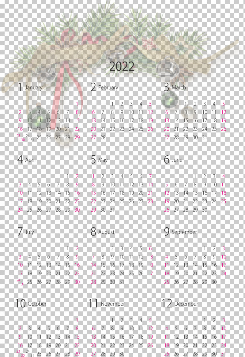 2022 Yearly Calendar Printable 2022 Yearly Calendar PNG, Clipart, Calendar System, Dream, Embryo, Father, Howto Free PNG Download