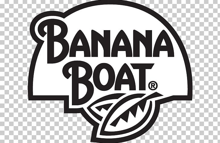 Logo Banana Boat Banana-Boot PNG, Clipart, Area, Banana, Banana Boat, Black, Black And White Free PNG Download