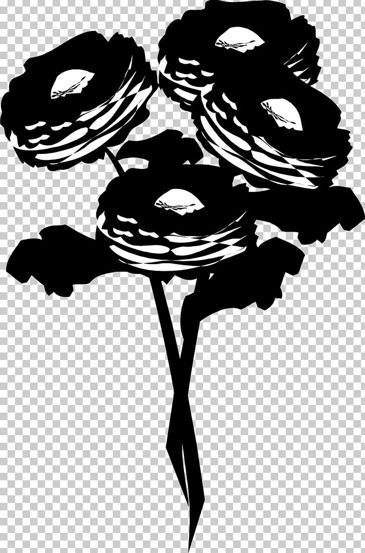Flower Visual Arts Silhouette Illustration PNG, Clipart, Art, Artwork, Black, Black And White, Black M Free PNG Download