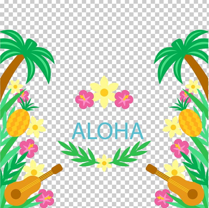 Hawaiian Tahiti Ukulele Luau PNG, Clipart, Area, Artwork, Clip Art, Coconut Tree, Decorative Patterns Free PNG Download