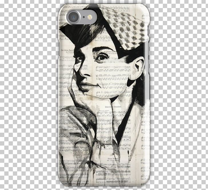 IPhone 6 Drawing Mobile Phone Accessories Canvas Print Tote Bag PNG, Clipart, Art, Audrey Hepburn, Bag, Black And White, Canvas Free PNG Download