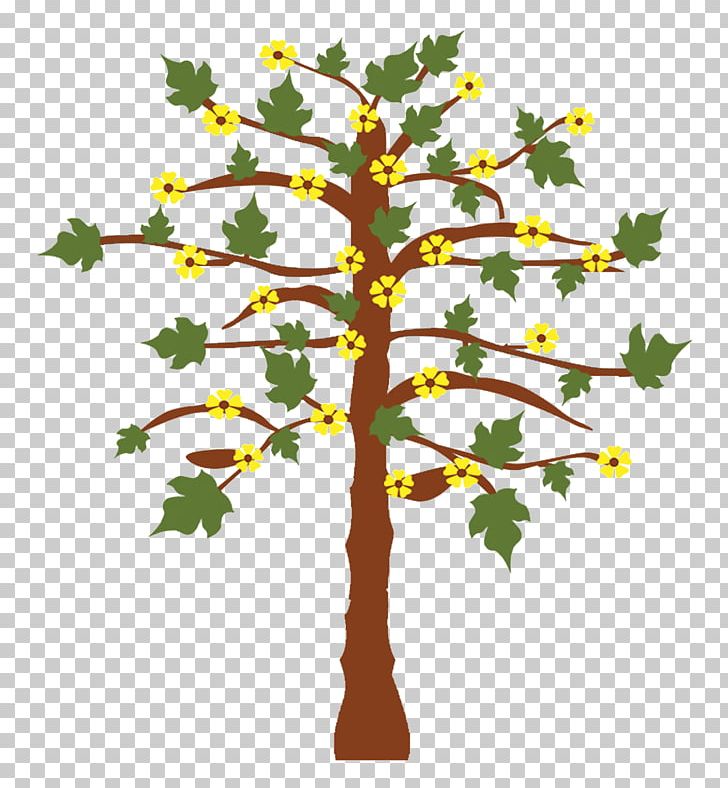 Twig Flower Illustration PNG, Clipart, Autumn Tree, Branch, Christmas Tree, Decoration, Euclidean Vector Free PNG Download