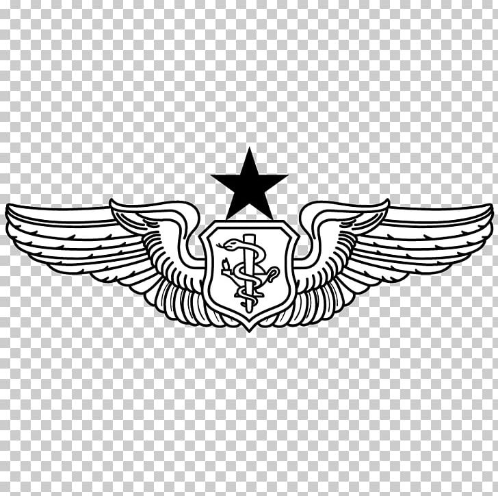 Army Officer United States Air Force Flight Nurse Flight Surgeon PNG, Clipart, Air Force, Army Officer, Bird, Black And White, Emblem Free PNG Download