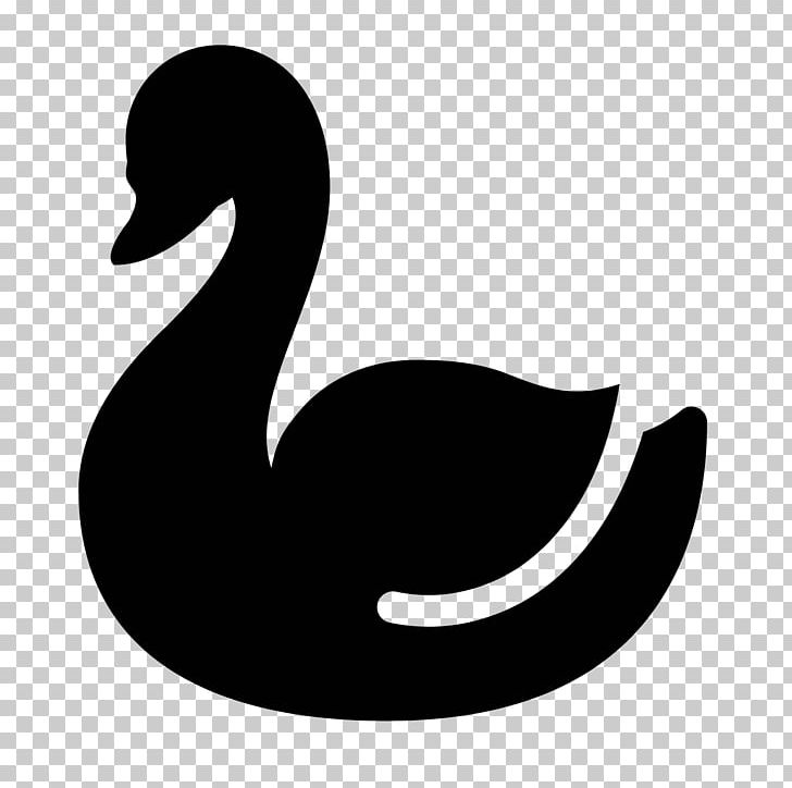 Duck Cygnini Computer Icons PNG, Clipart, Animals, Beak, Bird, Black And White, Computer Font Free PNG Download