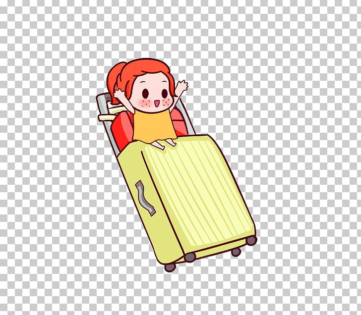 Cartoon Suitcase Q-version Illustration PNG, Clipart, Area, Art, Baggage, Christmas Decoration, Clothing Free PNG Download