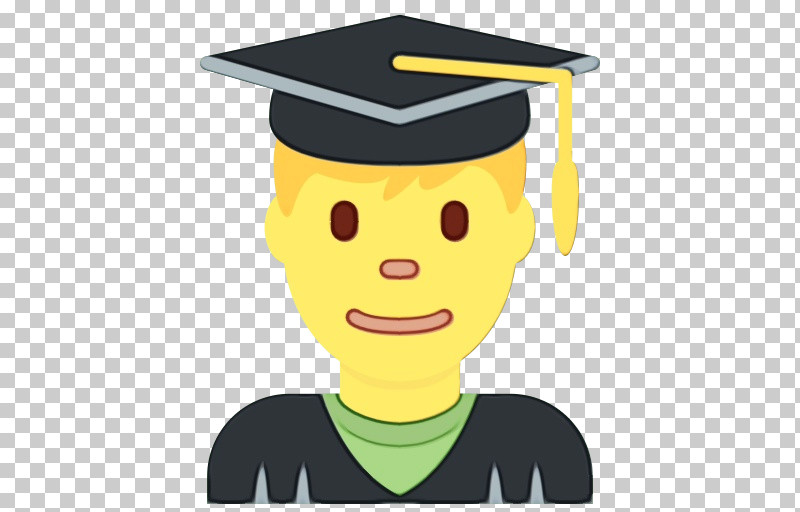 Cartoon Student Graduation Ceremony Smile Drawing PNG, Clipart, Cartoon, Drawing, Graduation Ceremony, Hat, Homework Free PNG Download