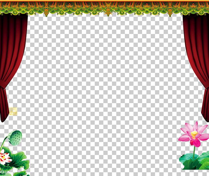 Theater Drapes And Stage Curtains Nelumbo Nucifera Lotus Seed PNG, Clipart, Curtain, Curtains, Decor, Download, Floral Design Free PNG Download