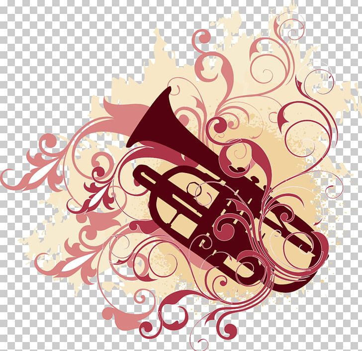 Trumpet Illustration PNG, Clipart, Abstract Pattern, Computer Wallpaper, Free Music, Geometric Pattern, Happy Birthday Vector Images Free PNG Download