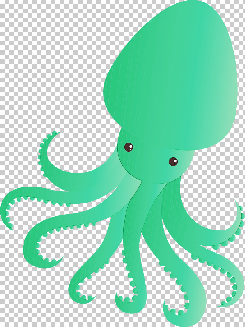 Octopus Giant Pacific Octopus Green Octopus Squid PNG, Clipart, Animal Figure, Giant Pacific Octopus, Green, Octopus, Paint Free PNG Download
