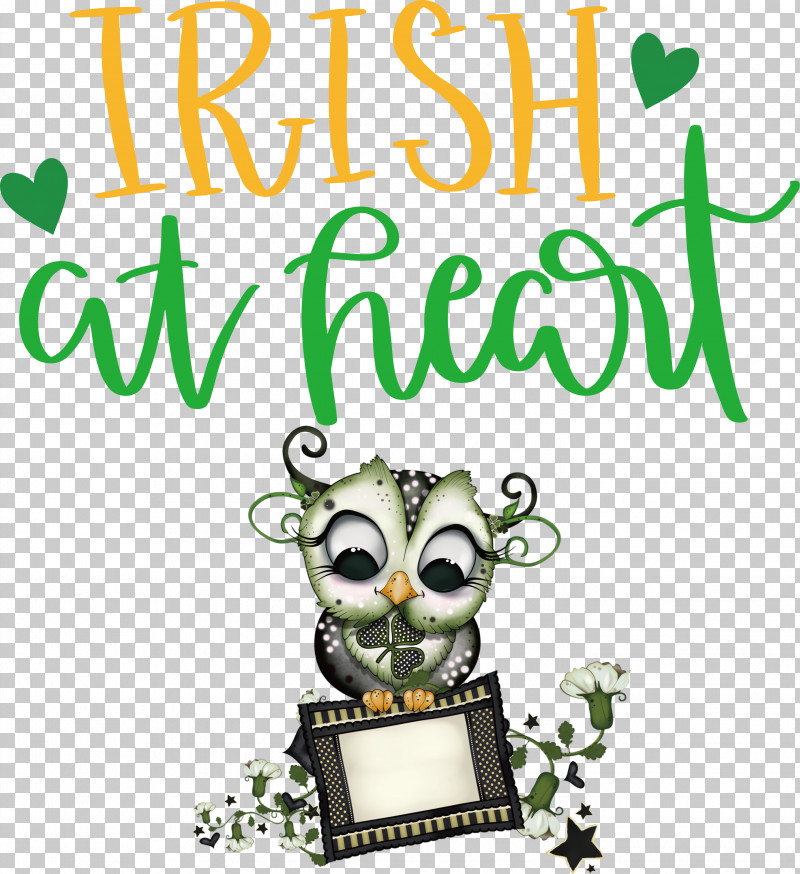 Saint Patrick Patricks Day Irish At Heart PNG, Clipart, Behavior, Biology, Cartoon, Flower, Green Free PNG Download