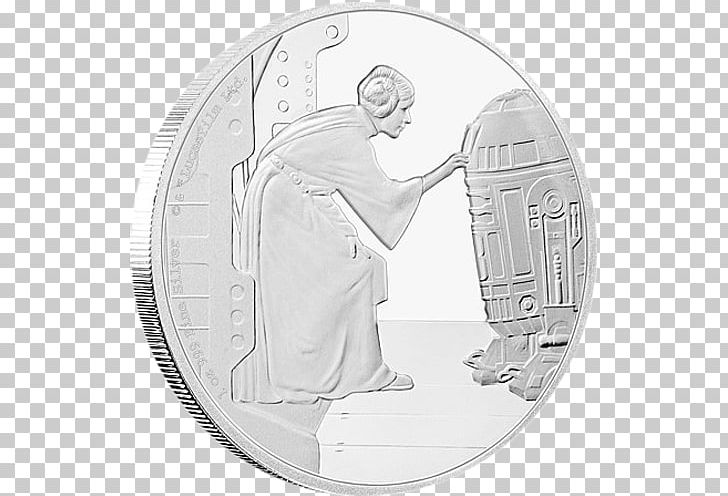 Leia Organa R2-D2 Luke Skywalker Han Solo Boba Fett PNG, Clipart, Black And White, Boba Fett, Circle, Coin, Drawing Free PNG Download