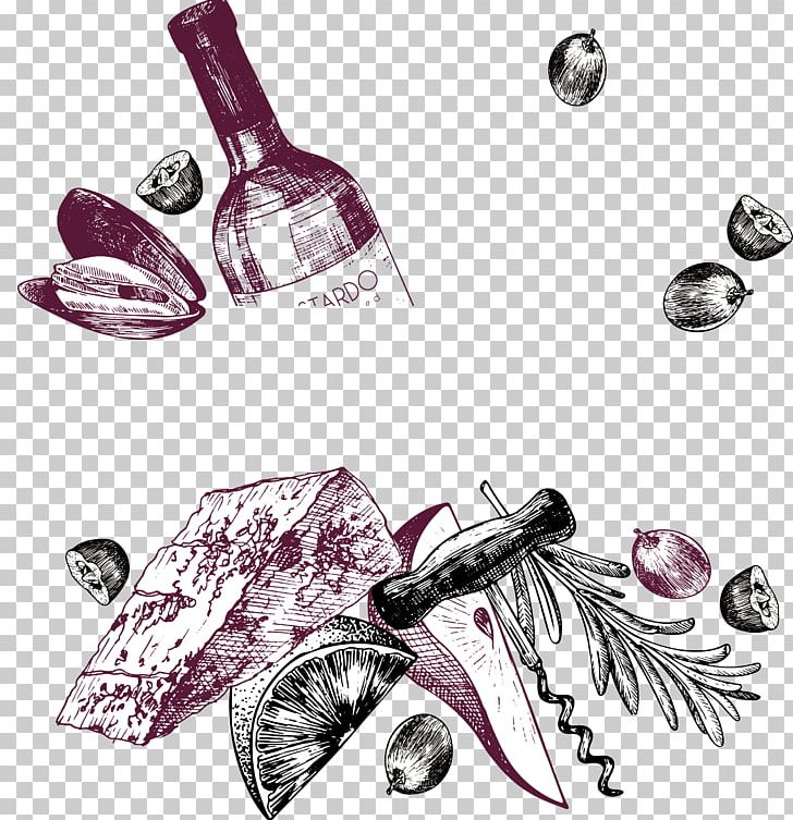 Wine Canapxe9 Hors Doeuvre Drawing PNG, Clipart, Alcoholic Beverage, Canapxe9, Cartoon, Color Chart, Hand Free PNG Download