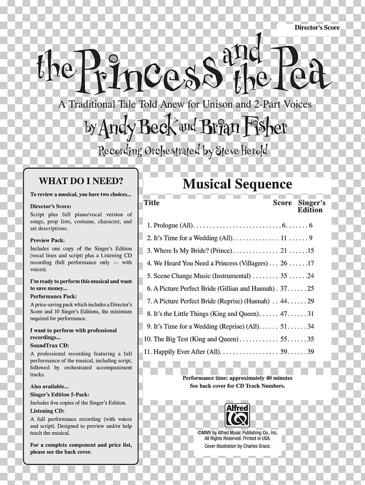 The Princess And The Pea Book Music J.W. Pepper & Son PNG, Clipart, Area, Book, Child, Document, Jw Pepper Son Free PNG Download
