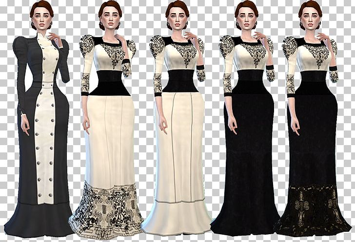 The Sims 4 Gown Victorian Fashion Dress Clothing PNG, Clipart, Black, Blouse, Bustle, Clothing, Cocktail Dress Free PNG Download