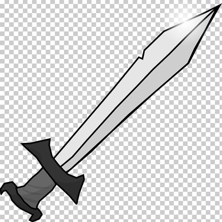 Knightly Sword PNG, Clipart, Black And White, Classification Of Swords, Clip Art, Cold Weapon, Computer Icons Free PNG Download