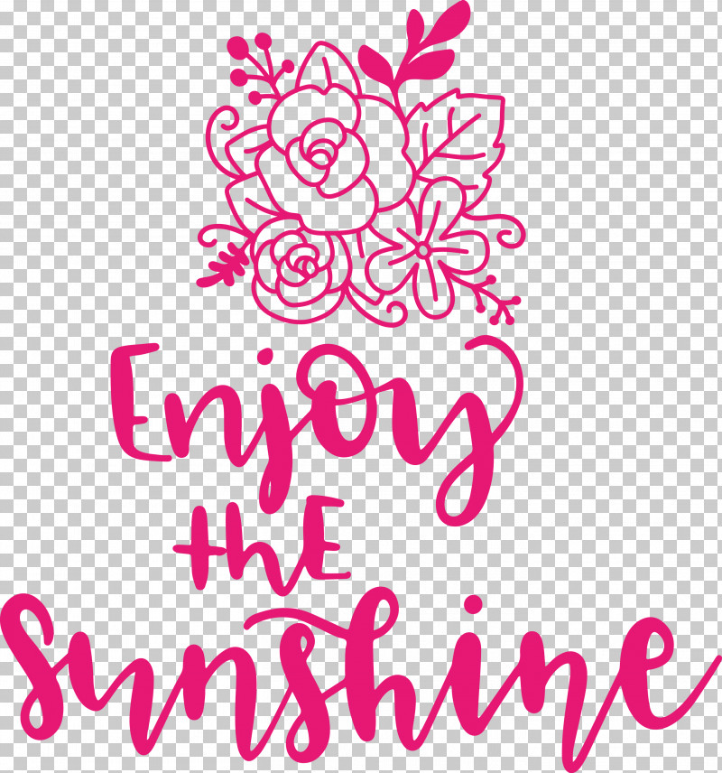 Sunshine Enjoy The Sunshine PNG, Clipart, Cut Flowers, Floral Design, Flower, Gift, Line Free PNG Download