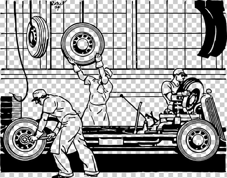 Car Assembly Line Factory PNG, Clipart, Assembly Cliparts, Assembly Line, Automotive Design, Black And White, Car Free PNG Download