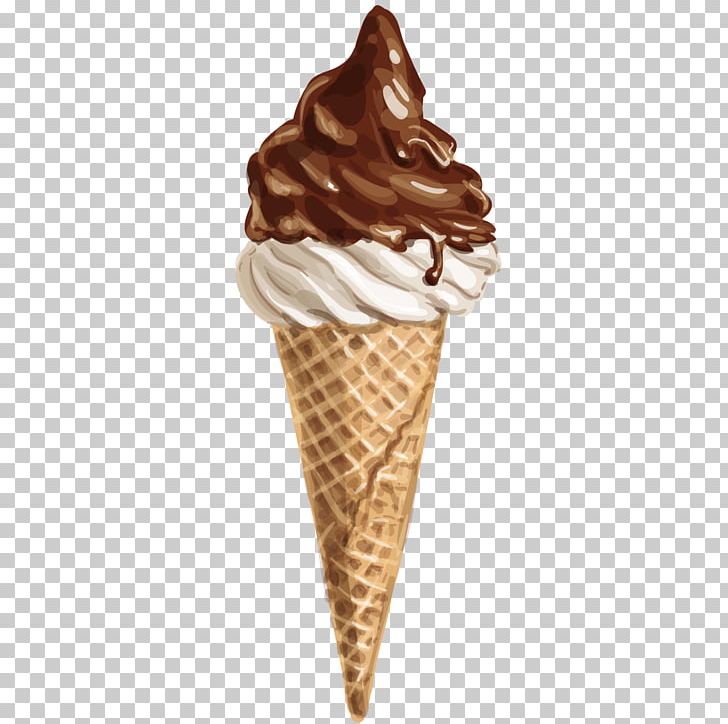 Ice Cream Cone Chocolate Ice Cream Sundae PNG, Clipart, Chocolate Chip, Chocolate Vector, Cream, Dame Blanche, Decoration Free PNG Download