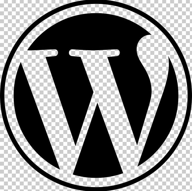 WordPress Logo Blog PNG, Clipart, Area, Black And White, Blog, Brand, Circle Free PNG Download