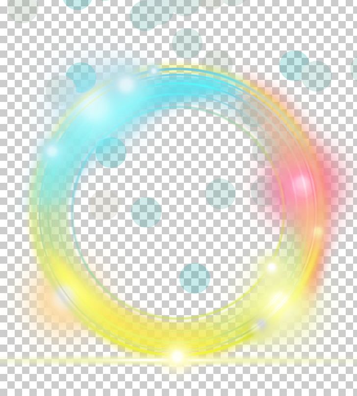 Light Yellow Euclidean PNG, Clipart, Blue, Christmas Lights, Circle, Circle Frame, Computer Wallpaper Free PNG Download