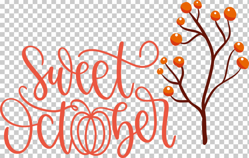 Sweet October October Fall PNG, Clipart, Autumn, Branching, Fall, Floral Design, Geometry Free PNG Download