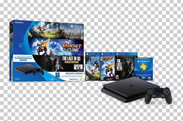 Sony PlayStation 4 Slim Horizon Zero Dawn The Last Of Us Ratchet & Clank PNG, Clipart, Electronic Device, Electronics, Gadget, Game Controller, Playstation Free PNG Download