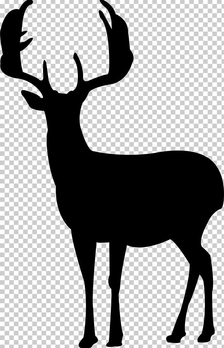 Deer Silhouette Canvas Print PNG, Clipart, Animals, Antler, Art, Black And White, Canvas Print Free PNG Download