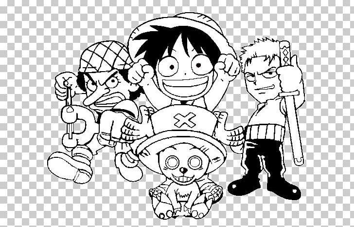 Monkey D Luffy Nico Robin Coloring Book One Piece Drawing Png Clipart Arm Artwork Black Cartoon