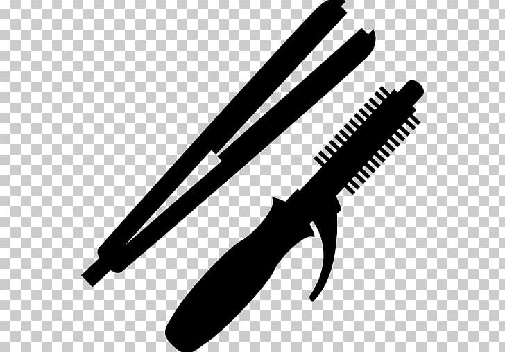 Hair Iron Hair Straightening Cosmetologist Beauty Parlour Hair Roller PNG, Clipart, Barber, Beauty Parlour, Black And White, Cold Weapon, Computer Icons Free PNG Download