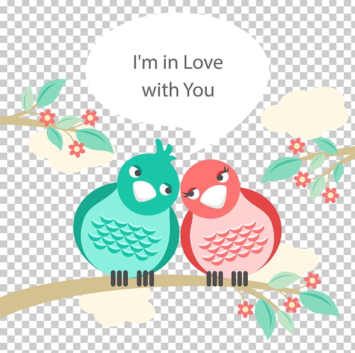 Lovebird Illustration PNG, Clipart, Area, Beak, Bird, Cartoon, Euclidean Vector Free PNG Download