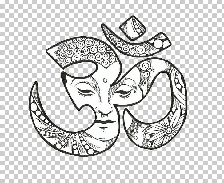 Om Buddhism Buddhist Symbolism Lumbini Buddha's Birthday PNG, Clipart, Art, Artwork, Bhikkhu, Black And White, Body Jewelry Free PNG Download