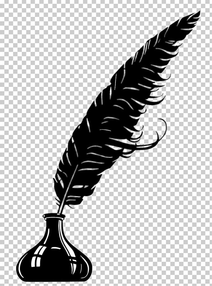 Quill Fountain Pen Paper PNG, Clipart, Beak, Bird, Black And White, Clip Art, Desk Free PNG Download