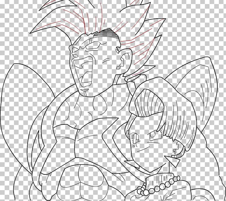 Bulma Vegeta Baby Drawing Line Art PNG, Clipart, Arm, Art, Artwork, Baby, Black And White Free PNG Download