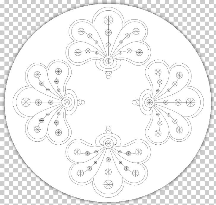Flower Symmetry Floral Design Embroidery Pattern PNG, Clipart, Area, Black And White, Circle, Drawing, Embroidery Free PNG Download