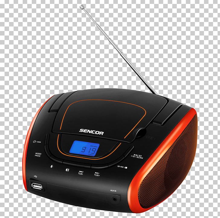 CD Player Radio Compact Disc FM Broadcasting Sencor SPT 225 PNG, Clipart, Boombox, Bor, Cd Player, Cdr, Compact Cassette Free PNG Download